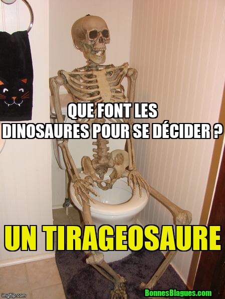 Que font les dinosaures pour se décider ? Un tirageosaure