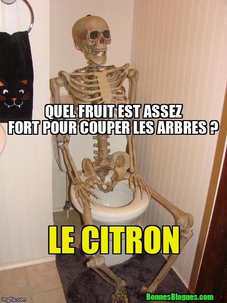 Quel fruit est assez fort pour couper les arbres ? Le citron